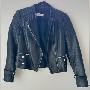 A.L.C Knight Leather Jacket in Black